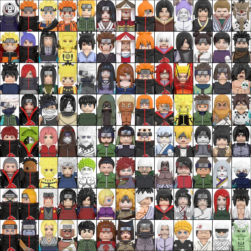 WM6152 Naruto Building Blocks Ootutuki Momoshiki Mitsuki Gaara Namikaze Minato Tobirama Action Figure Accessories For Kids