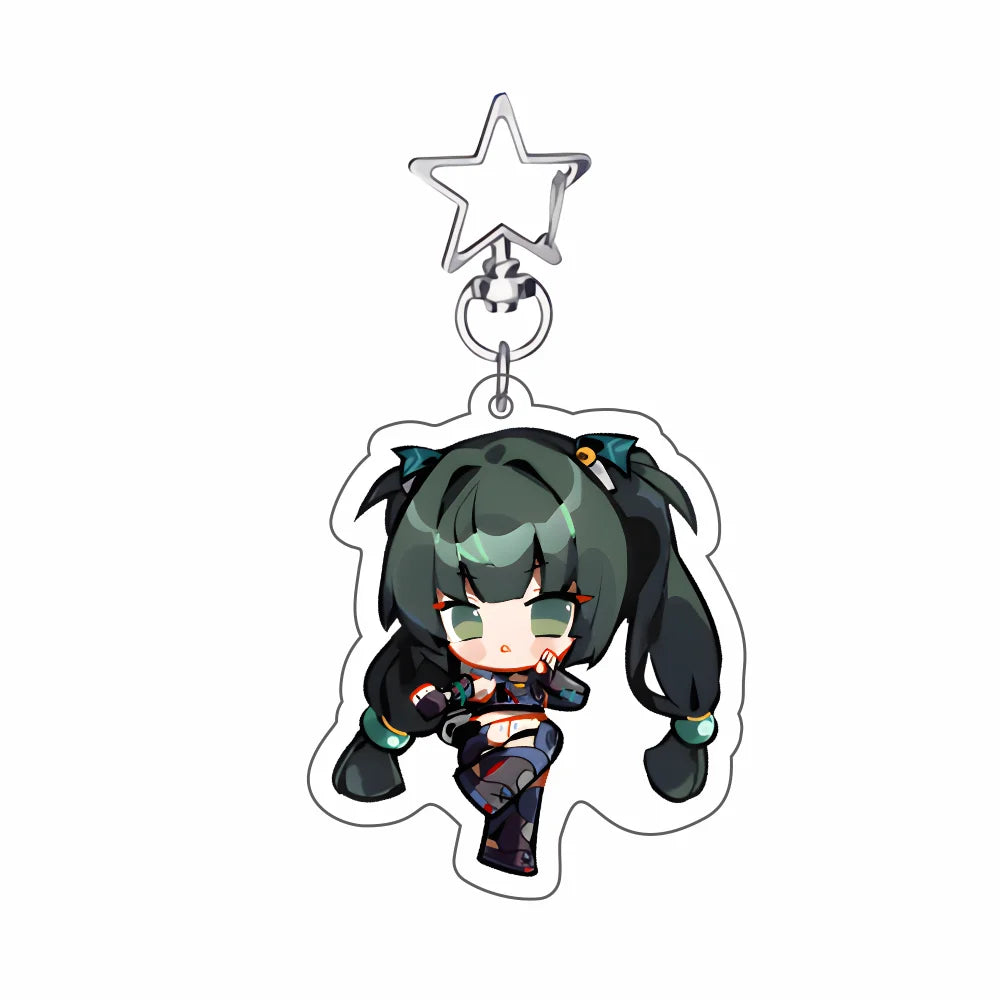 New Hot Game Zenless Zone Zero Keychains Pendant Car Ellen Joe Seth Lowell Jane Doe Von Lycaon Nicole Fans cosplay Gifts