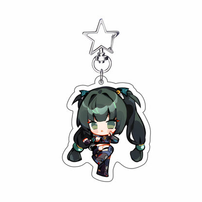 New Hot Game Zenless Zone Zero Keychains Pendant Car Ellen Joe Seth Lowell Jane Doe Von Lycaon Nicole Fans cosplay Gifts