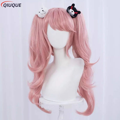 Junko Enoshima Cosplay Danganronpa Costume Anime Dangan Ronpa Cosplay School Uniforms Monokuma Hairpins Women Girl Outfit Suit