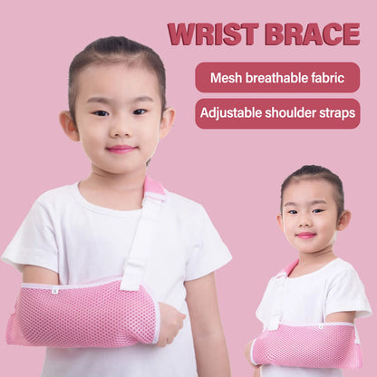 Kids Shoulder Braces Sling Arm Supports for Broken Arm and Shoulder Injuries, Adjustable Pediatric Cuff Support Wraps