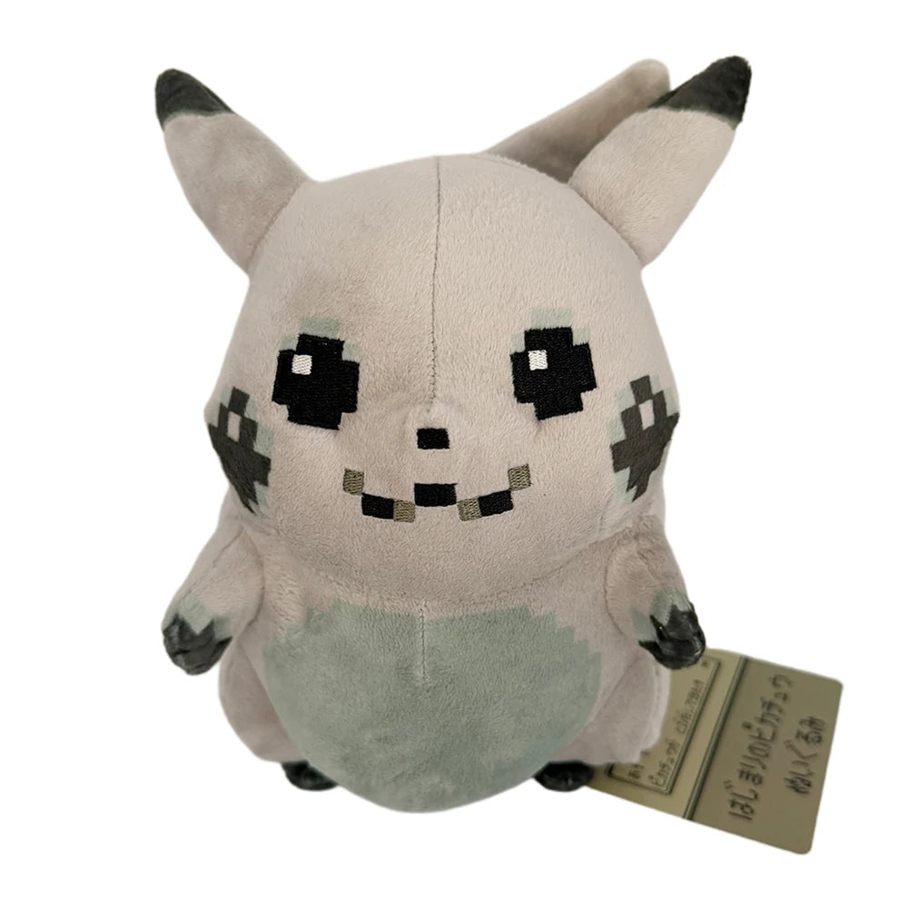 Pokemon Original Anime Pikachu 30th Anniversary Plush Doll Pixel Style Pikachu Peluche Plush Peripheral Dolls Boy Gift