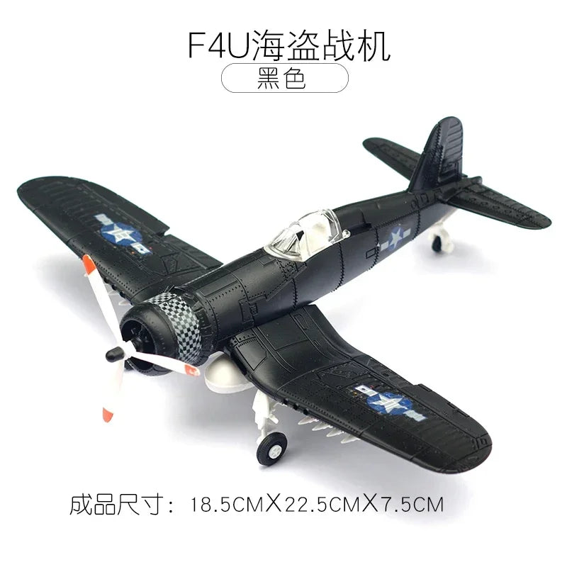 1/48 WWII Fighter Model 4D Assemble Aircraft Plastic DIY Accessories Toy Small Airplane Toy Diy Craft Kits for Adults