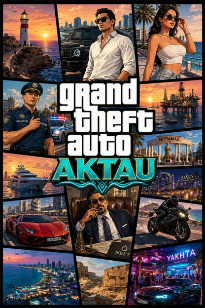 Cool G-Grand The A-Auto Canvas Painting Series 5 6 Hot Game Poster Wall Art Modern Home Boy Bedroom Gaming Room Decor Print Gift
