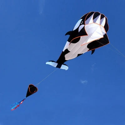 Dolphin kite flying nylon soft kite line animal kites inflatable kite reel outdoor toys Kite surfing beach kites sport parachute