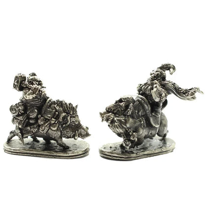 Cartoon Desktop Copper Soldier Decoration Ornaments Retro Dwarf Legionnaire Cavalry Model Figure Toys