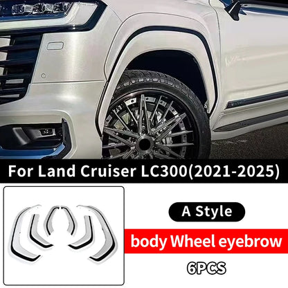 For Toyota Land Cruiser 300 2022 2023 2024 2025 Lc300 Wheel Eyebrow Wheel Flare Exterior Decoration Upgrade Accessories Body Kit