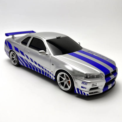 1/16 Skyline GTR34 Car Model Tissue Case - Automotive Style Interior Organizer