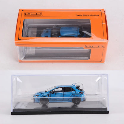 GCD 1:64 GR Corolla Blue Comic Version Alloy Model Car