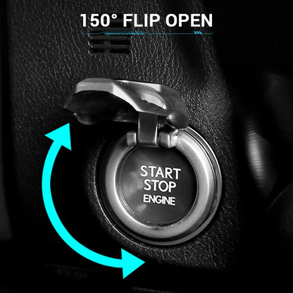 Car Ignition Start Switch Protective Cover Onekey Start Stop Button Cover Engine Car Interior Decoration Motorcycle StartRing