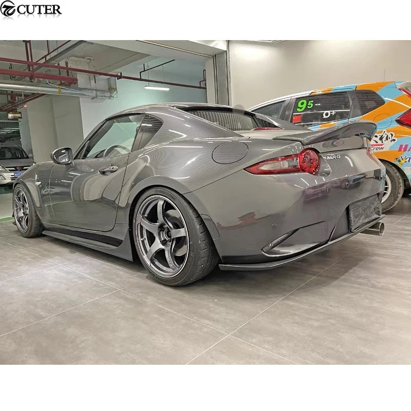 MX5 ND Style Carbon Fiber Fbierglass Side Skirts for Mazda Miata Garage Vary Car Body Kit 2021