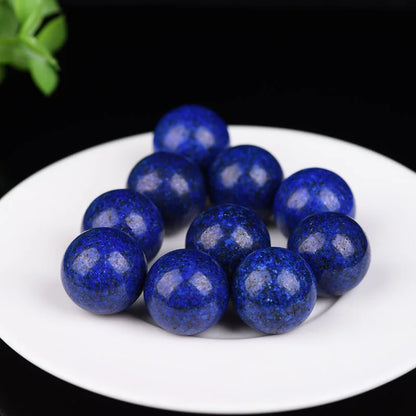 16mm Natural Crystal Ball No Hole Beads, Polished Agate Gemstone Sphere Bulk for DIY Jewelry Crafts Home Decor Gifts