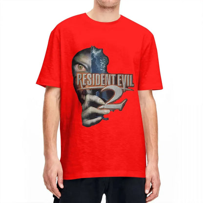 RESIDENTs EVILs 2 T-Shirt Man Classic Poster Streetwear 100% Cotton T Shirts Summer Breathable Harajuku Tee Shirt Oversize Tops