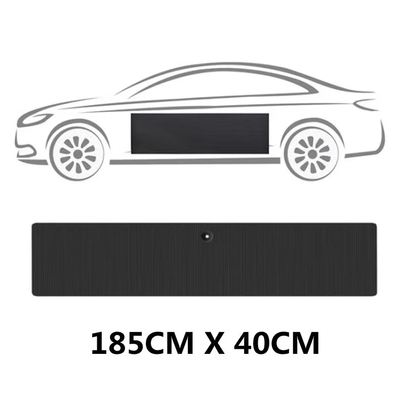 Black Car Door Protector Adhesive-Free/Magnetic Body Side Edge Guard Decorative Anti-scratch Protection Pad Stickers Multi Size