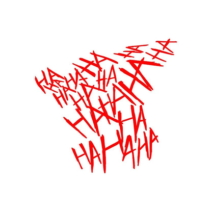 Car Motorcycle Sticker HAHAHA Joker Motorcycle Helmet Stickers Car Reflective Moto Auto Funny Helmet Decal Vinyl Styling Decor