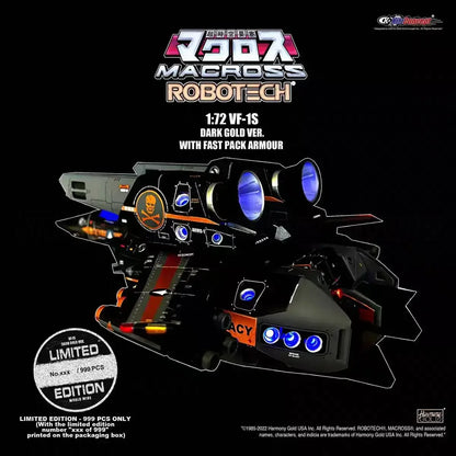 【MT】Original KitzConcept Super Dimension Fortress Macross VF-1S Black Gold 2.5 Version Limited To 999 Sets Worldwide Model Toy