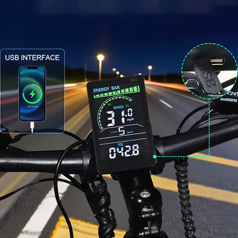 Color Wired Stopwatch Supports Electronic Shift Odometer Bike Computer Waterproof Cycling Odometer Electric Bike Accessories