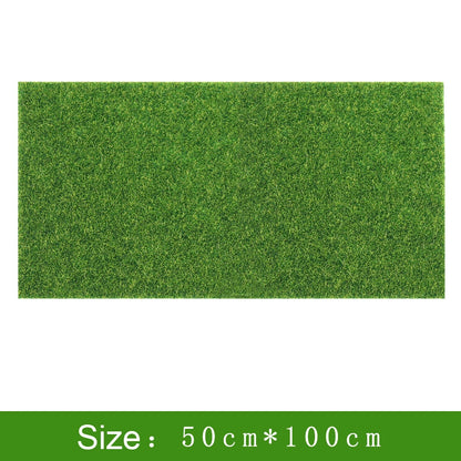 15/30/50cm Quadrate Fairy Garden Grass Mat Green Artificial Lawn Turf Carpet Fake Sod Garden Moss For Dollhouse Decal Toy House