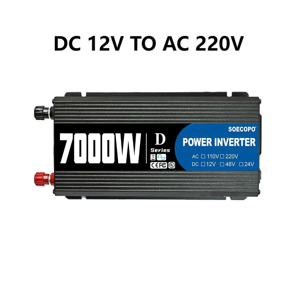 7000W  Solar System Kit  12V To 110V/220V Off-Grid Inverter System 100A Controller 200W Panel for Home/Camping Backup CE FCC