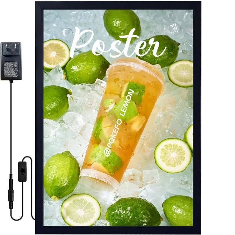 A2 A3 A4 Quick Change LED Light Box For Restaurants Cafes Bars Retail Stores Leisure Venues Wall Display