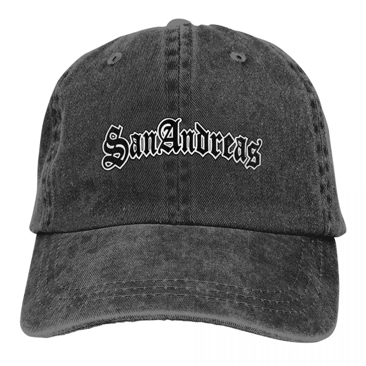 Classic GTA San Andreas Logo Baseball Cap Unisex Style Distressed Denim Sun Cap Outdoor Running Golf Adjustable Caps Hat