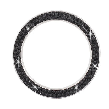 Decoration Ring Diamond Rhinestone Car Decor One Click Start Button Engine Start Stop Switch Button Cover