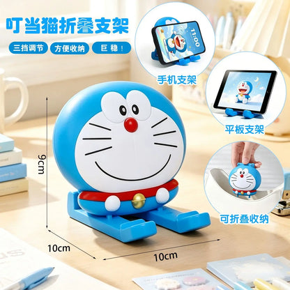 2026 NEW Doraemon Cute Desktop Ornament Cartoon Phone Holder Multifunctional Stand Home Room Decor Creative Gift