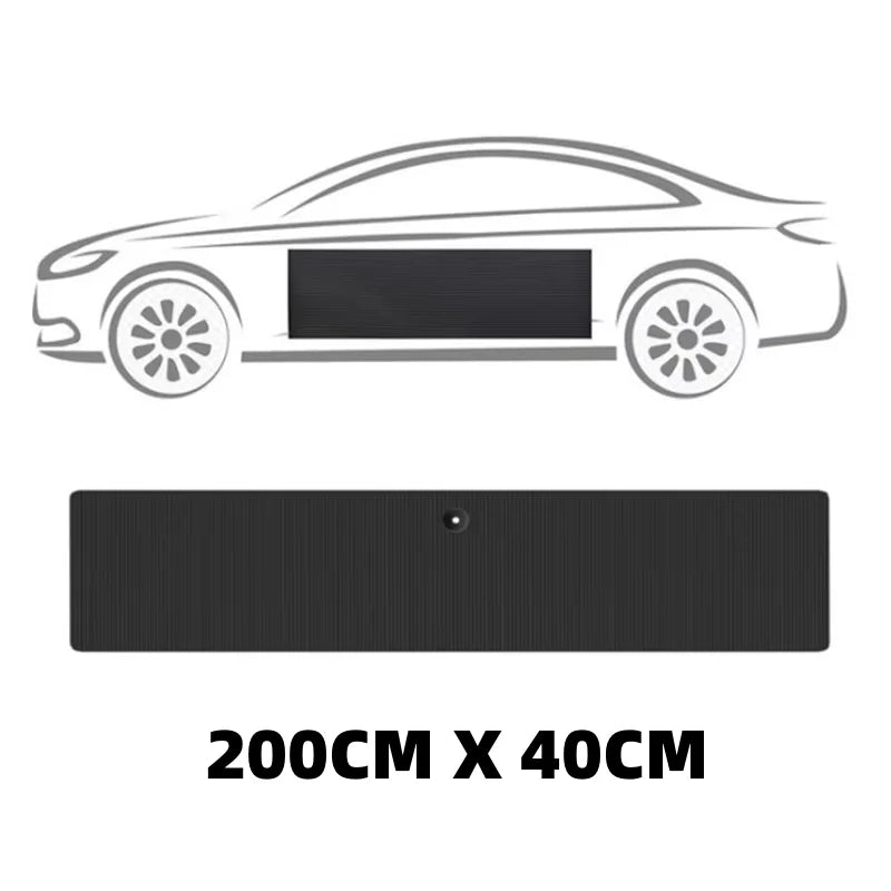 Black Car Door Protector Adhesive-Free/Magnetic Body Side Edge Guard Decorative Anti-scratch Protection Pad Stickers Multi Size