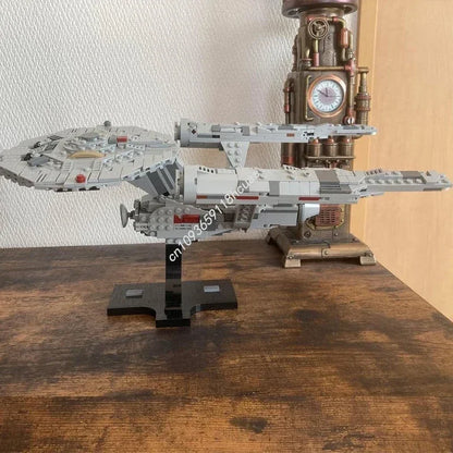 729pcs USS Enterprise NCC-1701 Midi-Scale Model Moc Building Blocks Bricks Diy Spaceship Creative Assembly Educational Toy Gift