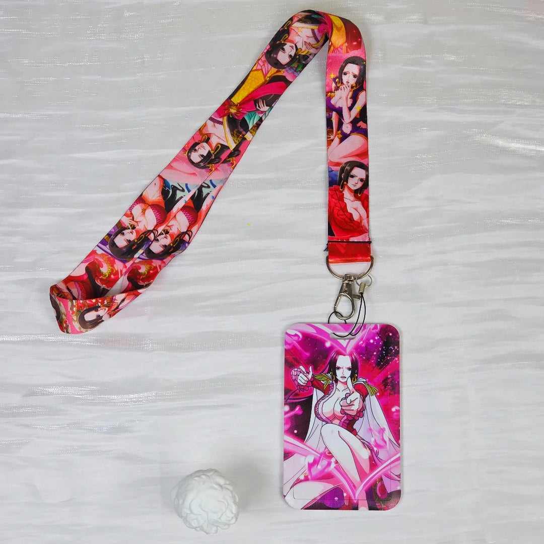 Anime Cartoon Credential Holder Keychains Neck Lanyard For Pass Card Anime Credit Card Holder Keychain Straps Wholesale