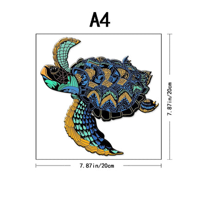 Wooden Puzzle - Adult Unique Alien Advanced Wooden Puzzle Gift - Happiness Tree, Ocean World Animal Jigsaw Puzzles Family Game