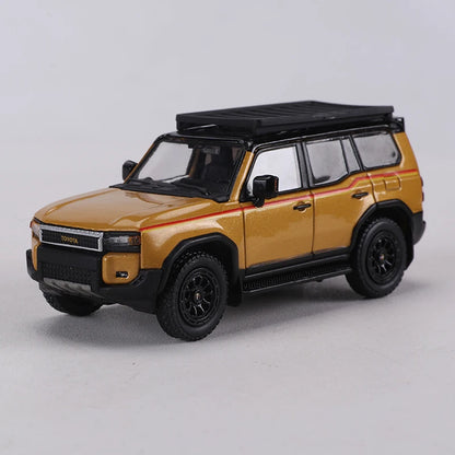 GCD 1:64 Land Cruiser Prado 250 Blue Alloy Model Car