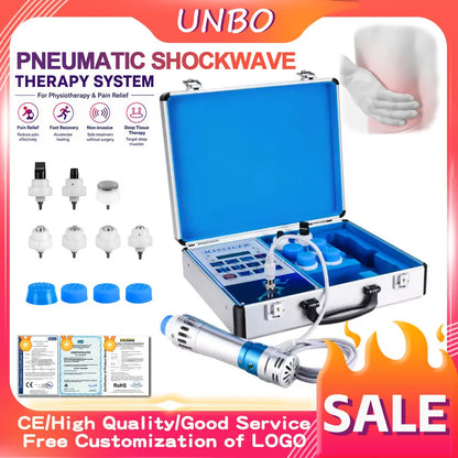 Professional Pneumatic Shockwave Therapy Machine Radial ESWT Sport Recovery Joint Pain Relief Portable Case Physiotherapy Device