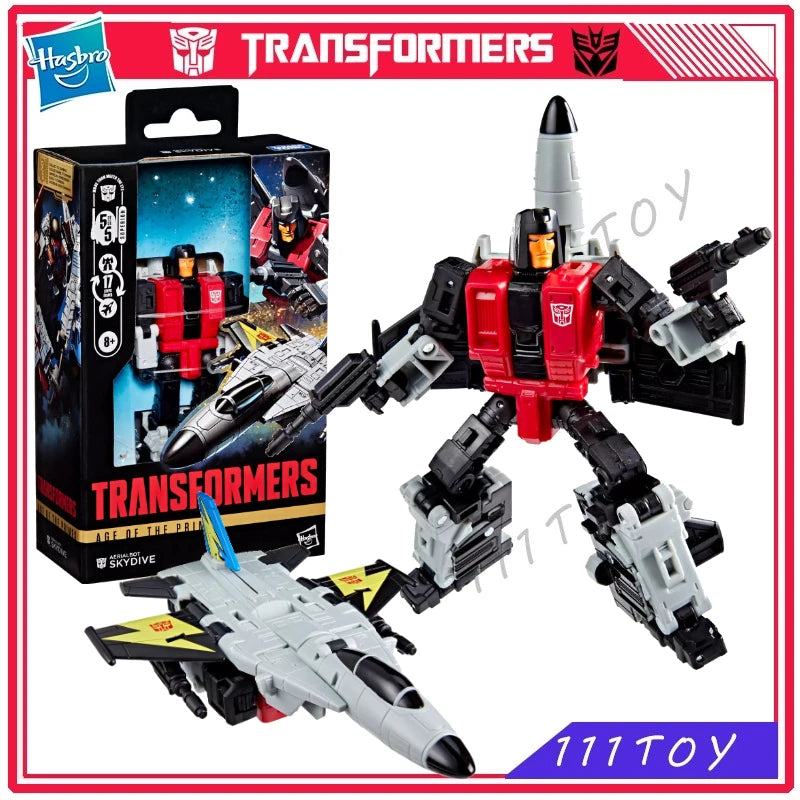 In Stock Hasbro Transformers Classic Toys Age Of The Primes Deluxe Class Skydive Action Figure Robot Toy Collect Gifts Hobbies