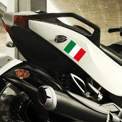 Italian Flag Car Sticker Car Window B Pillar Vinyl Decal Motorcycle Auto Accessories For Alfa Romeo Lancia Fiat Ferrari Maserati