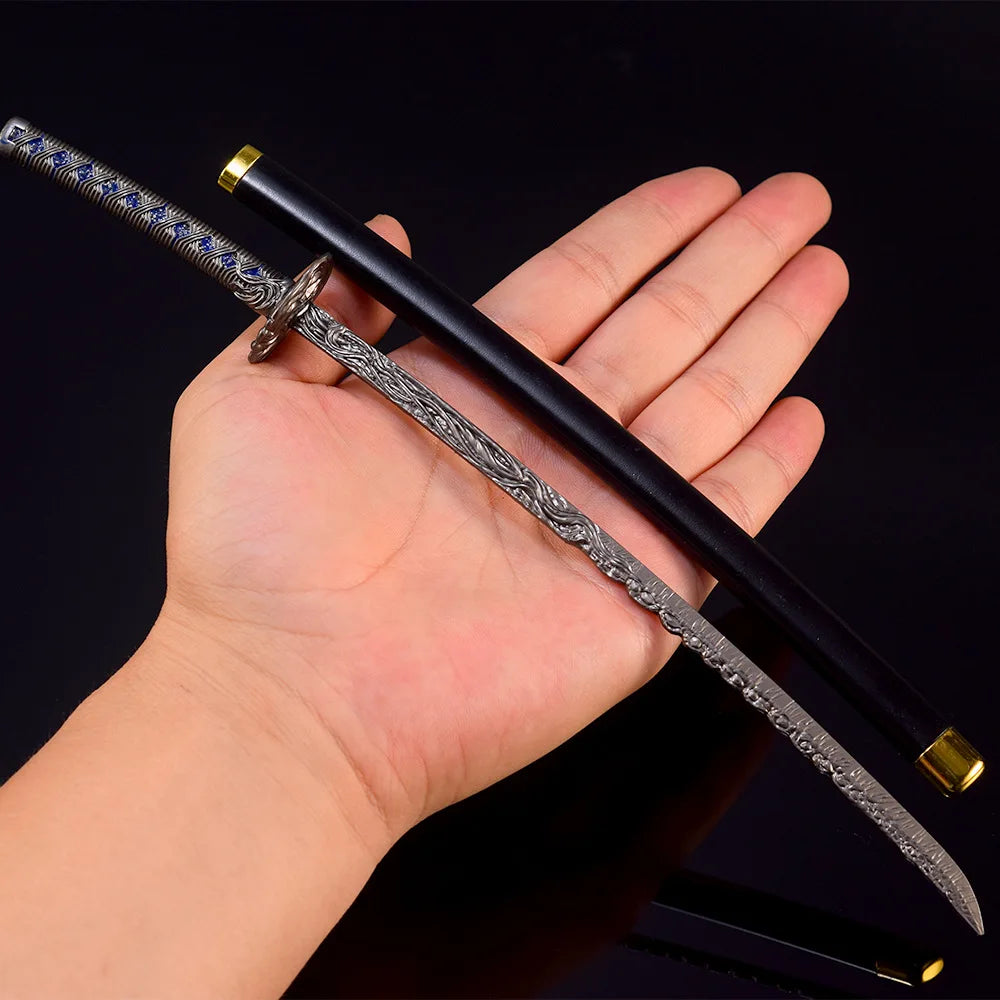 Mini Dark Moon Sword Keychain ER Game Peripherals Ranni Hand of Malenia Moonveil Sword Model Key Ring llavero Gift Toys