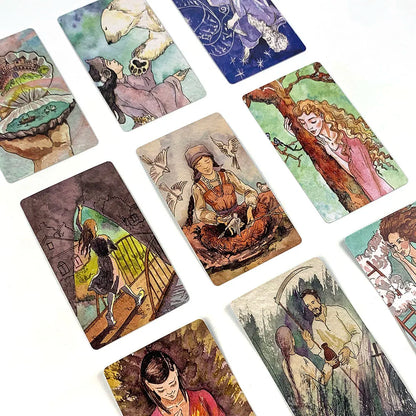 Russian Tarot: Chпa Poдa Tapo Tarot Cards Deck Fate Divination Board Game With Paper Multiplayer Interactive Cards Game