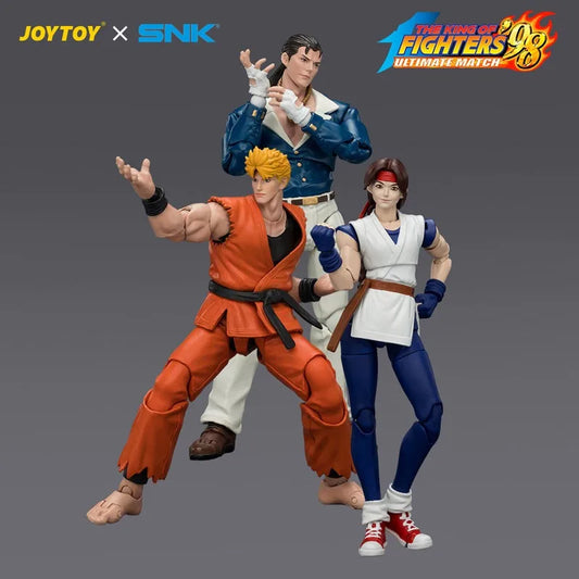 JOYTOY x SNK The King of Fighters '98UM Art of Fighting Team 3‑Figure Set 1:18 Scale Movable Action Figure Model