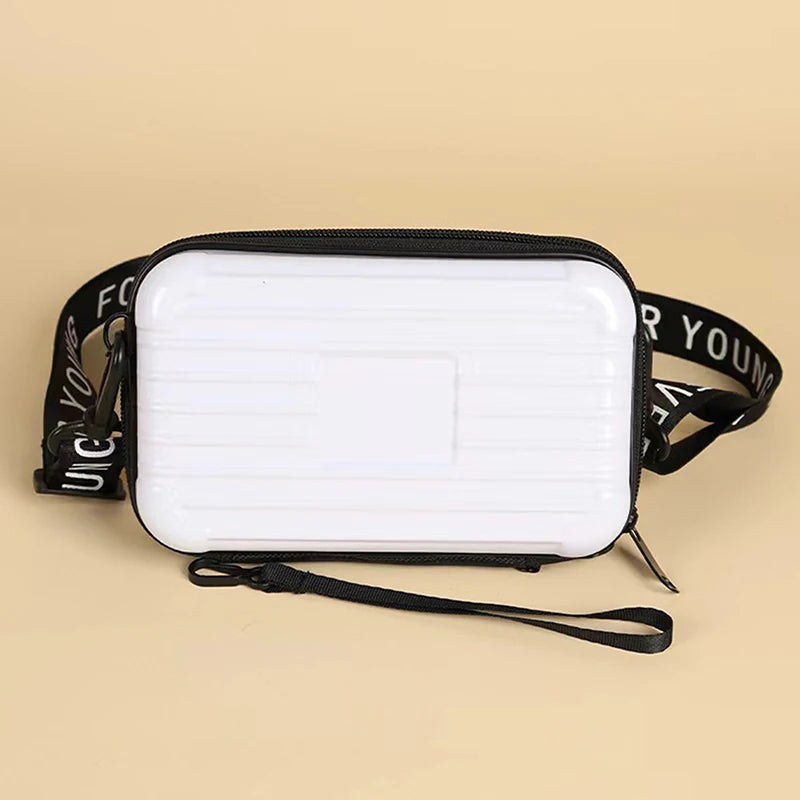 〔CC〕|Mini Suitcase Shape Bag Fashion Luggage Bag Handbag Shoulder Bag Waterproof Bag Hard Shell Box Suitcase Purse Clutch Bag