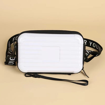 〔CC〕|Mini Suitcase Shape Bag Fashion Luggage Bag Handbag Shoulder Bag Waterproof Bag Hard Shell Box Suitcase Purse Clutch Bag