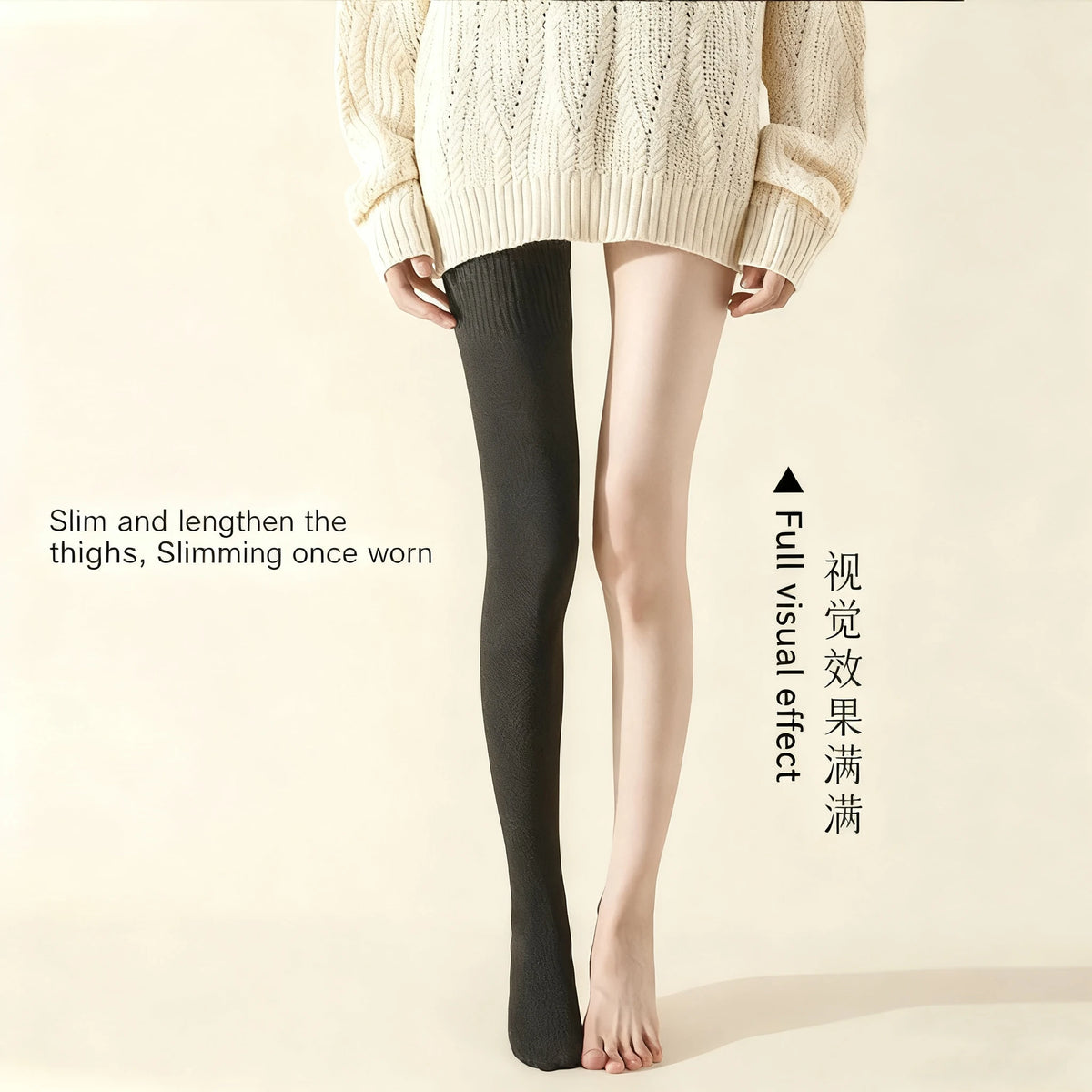 Winter Thigh High Cotton Socks For Women 80-100cm stockings Japanese Lengthened JK Lolita Stockings Over The Knee Socks Slim