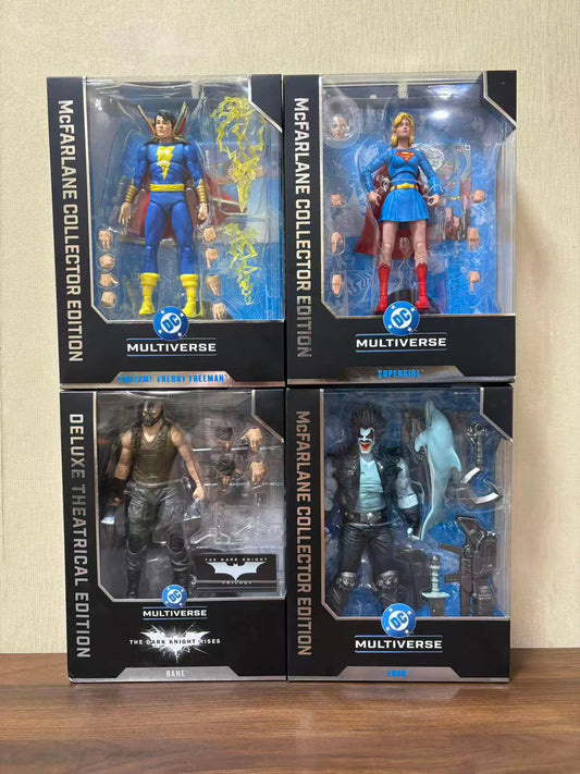 Mcfarlane Toys DC Collector Edition Supergirl/Lobo/Shazam/DC Multiverse Bane Dark Knight Rises 18cm Model Doll Action Figure