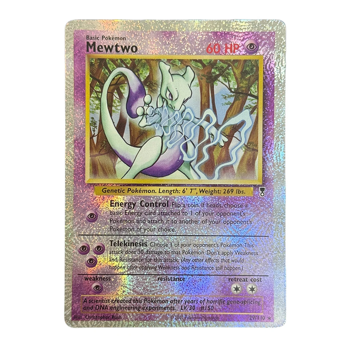 TCG English Mewtwo Collection Card Legendary Collection 29/110 #29 Reverse Holo Card Diy Proxy