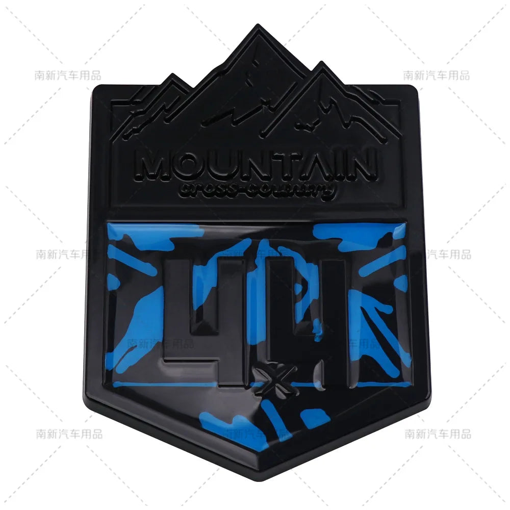 Metal 4X4 Mountain Cross Country Badge Emblem Grille Decal Car Stickers for Jeep Compass Grand Cherokee Wrangler Car Styling