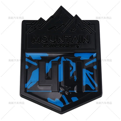 Metal 4X4 Mountain Cross Country Badge Emblem Grille Decal Car Stickers for Jeep Compass Grand Cherokee Wrangler Car Styling