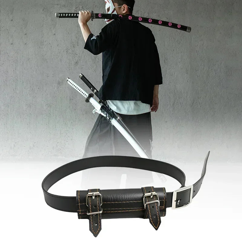 Demon Slayer Anime Cosplay Prop Japanese Samurai Sword Waist Sleeve Straps Ninja Katana Scabbard Belt Holder Katana Belt Holster