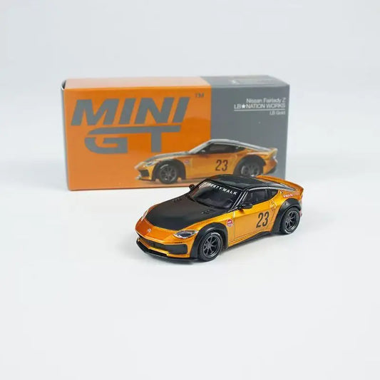 MINIGT 1/64 Nissan Fairlady Z LB Vehicle Miniature Model Zinc Alloy Toy Car Free Wheels Diecast Metal Collection Gift For Kids