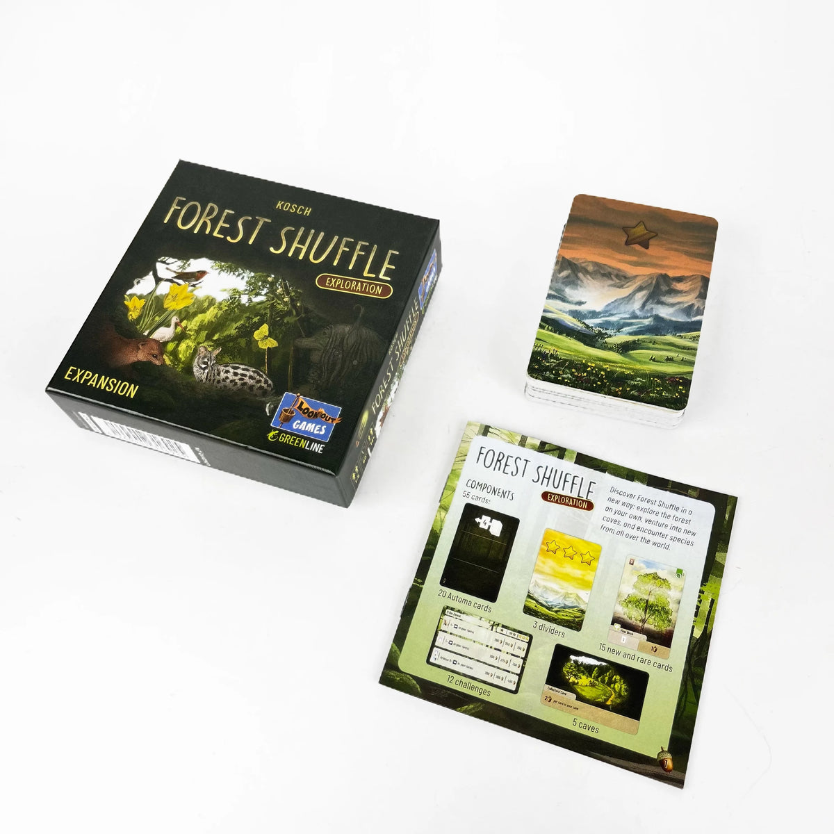 Classic Strategy Board Game:Forest Shuff Base Game、Expansion Board Game, Forest Art Style, Family Party Fun Adult Gift