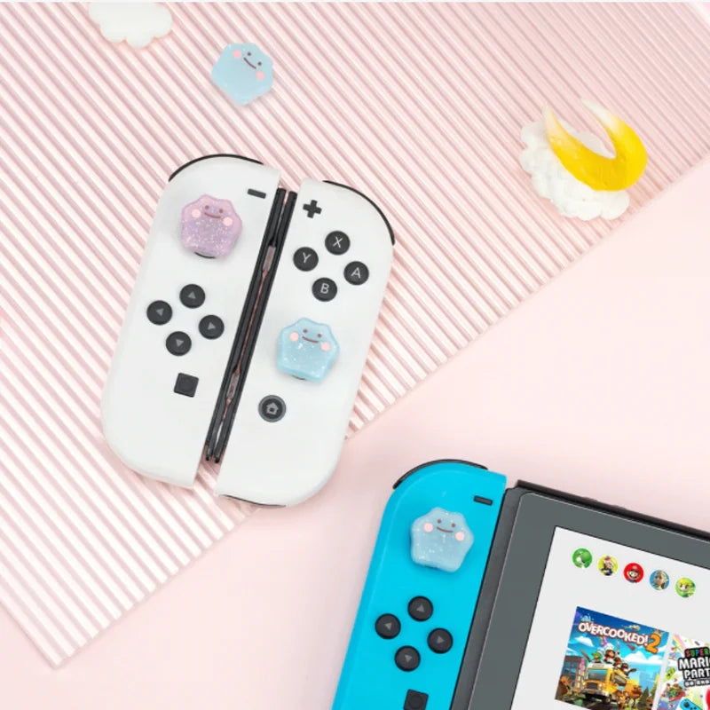 Silicone Rubber Thumb Stick Grip Cap Joystick Soft Cover For Nintendo Switch Oled NS Lite Joycon Controller Thumbstick