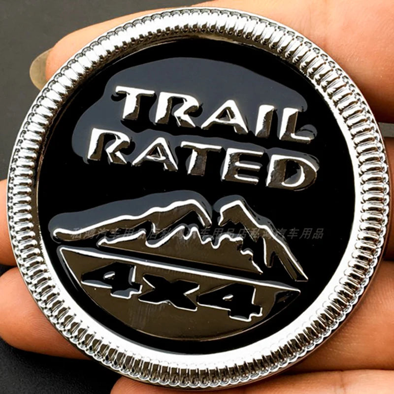 3D Metal Emblem 4X4 Trail Rated Badge High Country Logo Stickers For Jeep Wrangler Patriot Car Styling Car Stickers Accessories